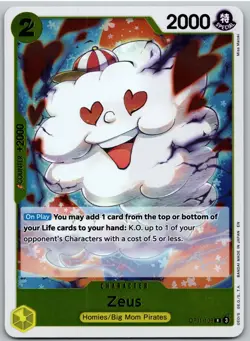 Zeus OP11-106 Rare A Fist of Divine Speed One Piece NM - Image 1