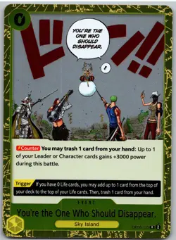 You're the One Who Should Disappear OP06-115 One Piece NM - Image 1