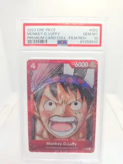2023 ONE PIECE PREMIUM COLLECTION ONE PIECE FILM RED-#022 MONKEY D. LUFFY PSA 10 - Image 1
