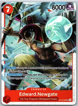 Edward.Newgate ST15-002 Starter Deck 15: RED Edward.Newgate One Piece NM - Image 1