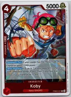 Koby PRB02-001 Rare Premium Booster -The Best- Vol. 2 One Piece NM - Image 1