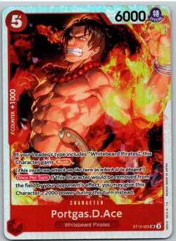Portgas.D.Ace ST15-005 Starter Deck 15: RED Edward.Newgate One Piece NM - Image 1