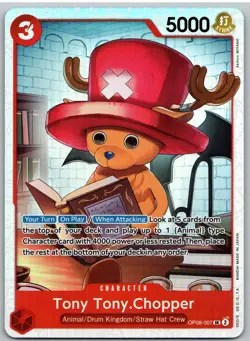 Tony Tony.Chopper (007) OP08-007 Super Rare Two Legends One Piece NM - Image 1
