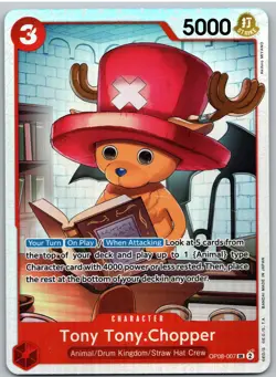 Tony Tony.Chopper (007) OP08-007 Super Rare Two Legends One Piece NM - Image 1