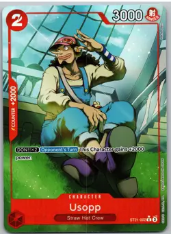 Usopp (Parallel) ST21-002 Common Starter Deck EX: Gear 5 One Piece NM - Image 1