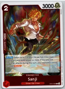 Sanji (Pirate Foil) ST21-003 Premium Booster -The Best- Vol. 2 One Piece NM - Image 1