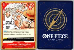 Gum-Gum Gatling Gun OP13-021 Common Carrying On His Will One Piece NM - Image 3