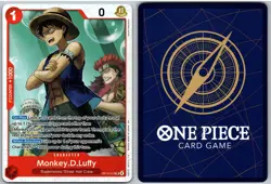 Monkey.D.Luffy OP14-013 Super Rare The Azure Sea's Seven One Piece NM - Image 3