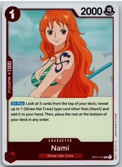Nami OP01-016 Rare Romance Dawn One Piece NM - Image 1