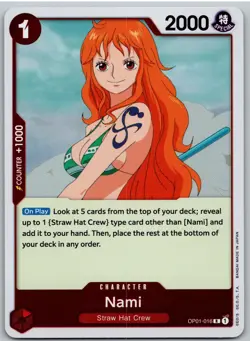 Nami OP01-016 Rare Romance Dawn One Piece NM - Image 1