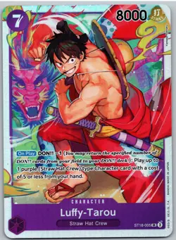 Luffy-Tarou ST18-005 Starter Deck 18: PURPLE Monkey.D.Luffy One Piece NM - Image 1