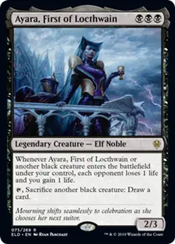 Ayara, First of Locthwain - Foil x1 Magic the Gathering 1x Throne of Eldraine mt - Image 1