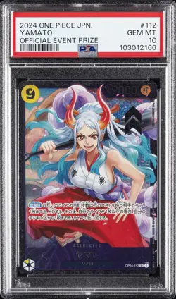 2024 ONE PIECE JAPANESE PROMOS OFFICIAL EVENT PRIZE #112 YAMATO PSA 10 - Image 1