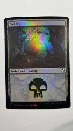 MTG Innistrad Midnight Swamp Foil #382 Magic the Gathering - Image 1