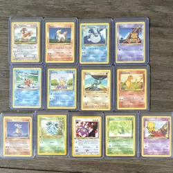 Pokemon TCG Vintage Card Lot 11 Base Set + Team Rocket Abra Dewgong Pidgeotto - Image 1