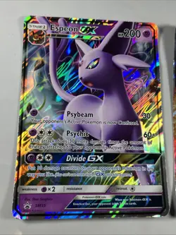 Pokemon Jumbo Promo Cards Lot Charizard GX SM195 Espeon GX SM35 Oversize - Image 2