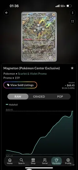 Pokemon TCG Magneton 159 SV: Scarlet & Violet Promo Cards Promo NM - Image 5