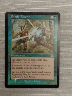 Magic The Gathering MTG STEELY RESOLVE Onslaught Foil Card! - Image 1