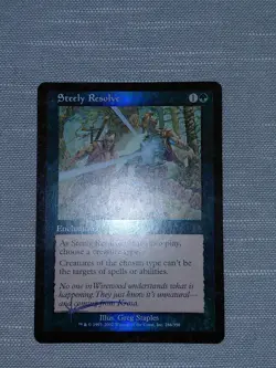 Magic The Gathering MTG STEELY RESOLVE Onslaught Foil Card! - Image 3