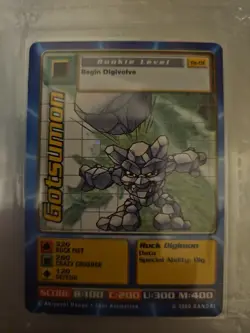Digimon Taco Bell Promo Cards Gotsumon Tb-01 / Andromon Tb-08 - Image 1