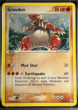 2004 Pokemon EX Hidden Legends-Groudon 102/101 Secret Rare Holo w. Swirl- PSA 9 - Image 4