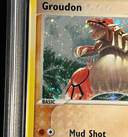2004 Pokemon EX Hidden Legends-Groudon 102/101 Secret Rare Holo w. Swirl- PSA 9 - Image 5