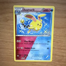 Pokemon TCG Azumarill 77/114 XY Steam Siege Reverse Holo 2016 - Image 1