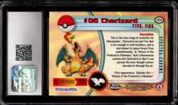 2000 Topps Chrome Pokemon Spectra Chrome #6 Charizard CGC 10 - Image 2