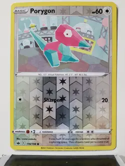 REVERSE HOLO Porygon 116/198 NM - Chilling Reign Pokemon Card $2 Flat Shipping - Image 1