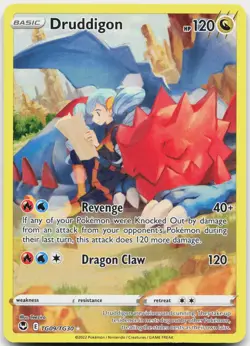 Druddigon TG09/TG30 Holo Silver Tempest Trainer Gallery Pokemon NM - Image 1