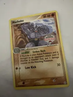 Pokemon EX Hidden Legends Set - Machoke State Championship Promo # 41/101 NM - Image 1