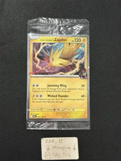 SEALED EB GAMES PROMO - Pokemon Destined Rivals - Team Rocket’s Zapdos - 070/182 - Image 1