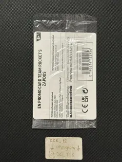 SEALED EB GAMES PROMO - Pokemon Destined Rivals - Team Rocket’s Zapdos - 070/182 - Image 4