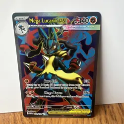 Mega Lucario ex 160/132 Ultra Rare Mega Evolution Pokemon Near Mint - Image 1