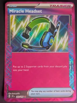 Miracle Headset 183/191 Ace Surging Sparks Pokemon - Image 1