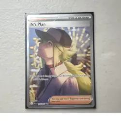 The Pokemon Company Pokemon TCG N's Plan 170/086 Sv Black Bolt SIR Holo Full Art - Image 1