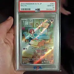 Pokemon Ralts 083/078 SV1S Scarlet Ex Holo Art Rare Full Art PSA 10 Japanese - Image 1
