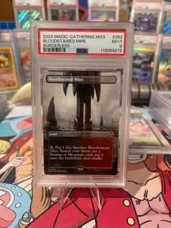 PSA 10 - Bloodstained Mire (Borderless) Modern Horizons 3 - Image 1