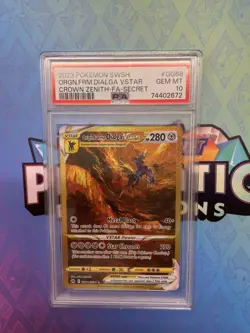 POKEMON ORGN.FRM.DIALGA VSTAR 2023 SWORD AND SHIELD CROWN ZENITH #GG68 FA PSA 10 - Image 1