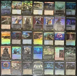 Final Fantasy MTG Foil Extended Art Borderless -35 Card Lot- Terra Emet-Selch - Image 1