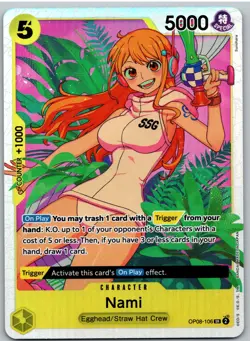 Nami OP08-106 Super Rare Two Legends One Piece NM - Image 1