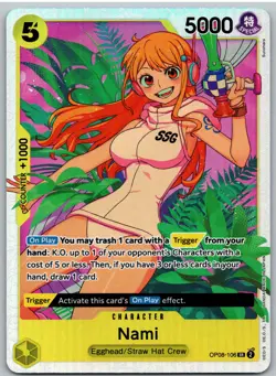 Nami OP08-106 Super Rare Two Legends One Piece NM - Image 1