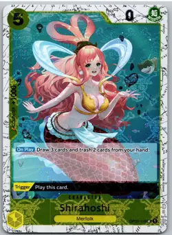 Shirahoshi (Jolly Roger Foil) OP03-116 Premium Booster -The Best- One Piece NM - Image 1