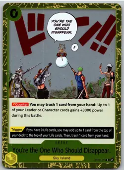 You're the One Who Should Disappear OP06-115 Wings of the Captain One Piece NM - Image 1