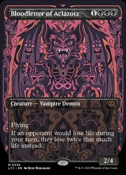 Magic MTG Bloodletter of Aclazotz LCI 0336 Borderless Regular Mythic - Image 1