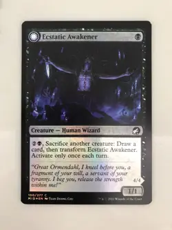 Ecstatic Awakener / Awoken Demon Foil MTG Magic the Gathering Card NM Mint MID - Image 1