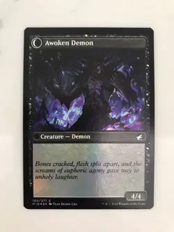 Ecstatic Awakener / Awoken Demon Foil MTG Magic the Gathering Card NM Mint MID - Image 2