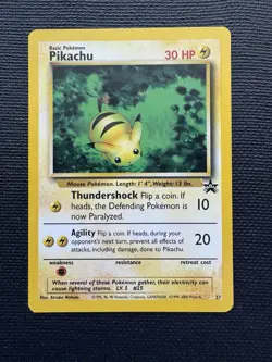 Pikachu Promo 27 Black Star WOTC Pokemon Card 2000 NM - Image 1