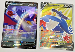 Pokemon Karte TCG Honchkrow V 088+161/172 Strahlende Sterne Holo Englisch NM - Image 1