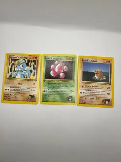 Pokemon Karte TCG Giovannis Machomp 67+72+77/132 Gym Heros Vintage Englisch LP - Image 2